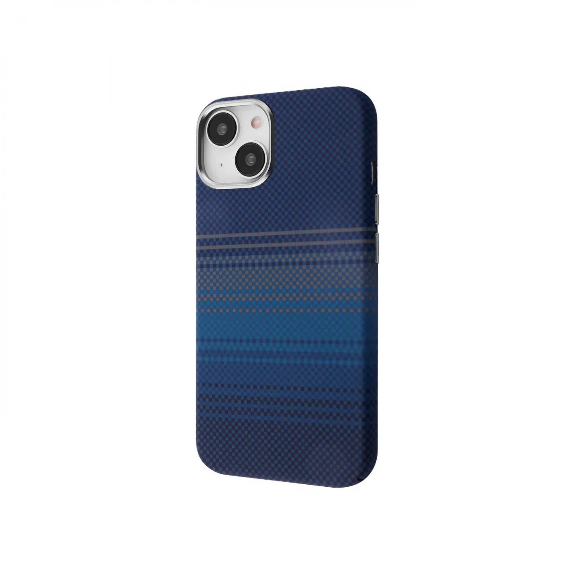 Чехол WAVE Gleam Case with Magnetic Ring iPhone 15 (blue stripes)
